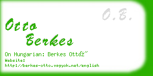 otto berkes business card